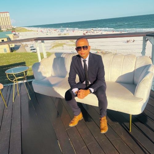 Albert Lao at the Pier Suite overlooking Pensacola Beach