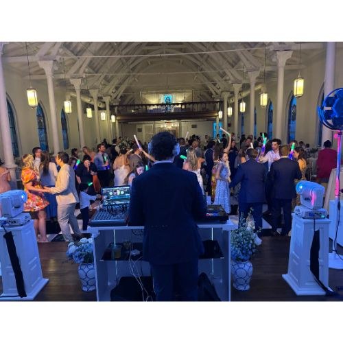 Southbay Event Group DJ working a packed floor at The Sanctuary